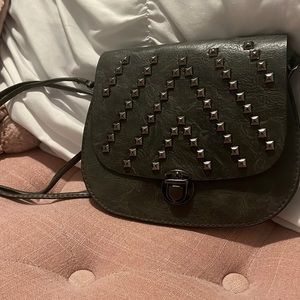 Grey crossbody purse